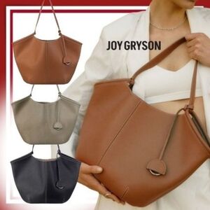Joy Gryson (W Concept) Nimbus Medium Leather Shoulder Bag In Camel